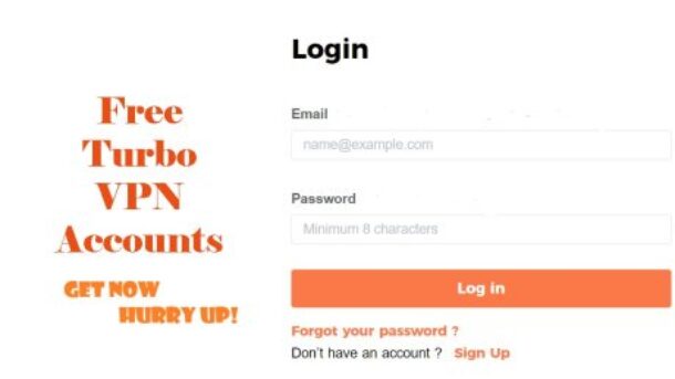 Turbo VPN Free Login and Password