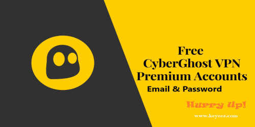 Get Free CyberGhost VPN Premium Accounts